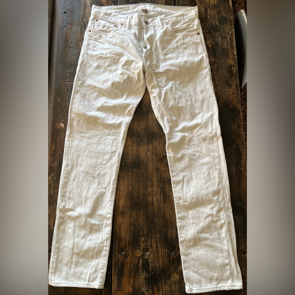 DoubleRL RRL 34x32 Slim Narrow Selvedge Denim White